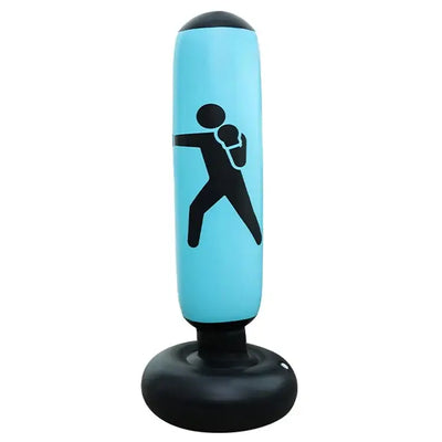 Standboxsack aufblasbar – 160 cm Boxsack aus strapazierfähigem PVC für Boxtraining Kickboxen & Stressabbau - Sport-Knight - Boxen - Boxen,